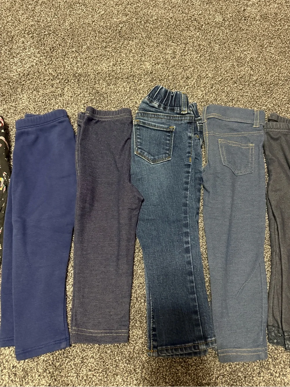 24 month 2T girls pants jeans denim Nike holiday tie dye